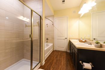 Bathroom shower and tub